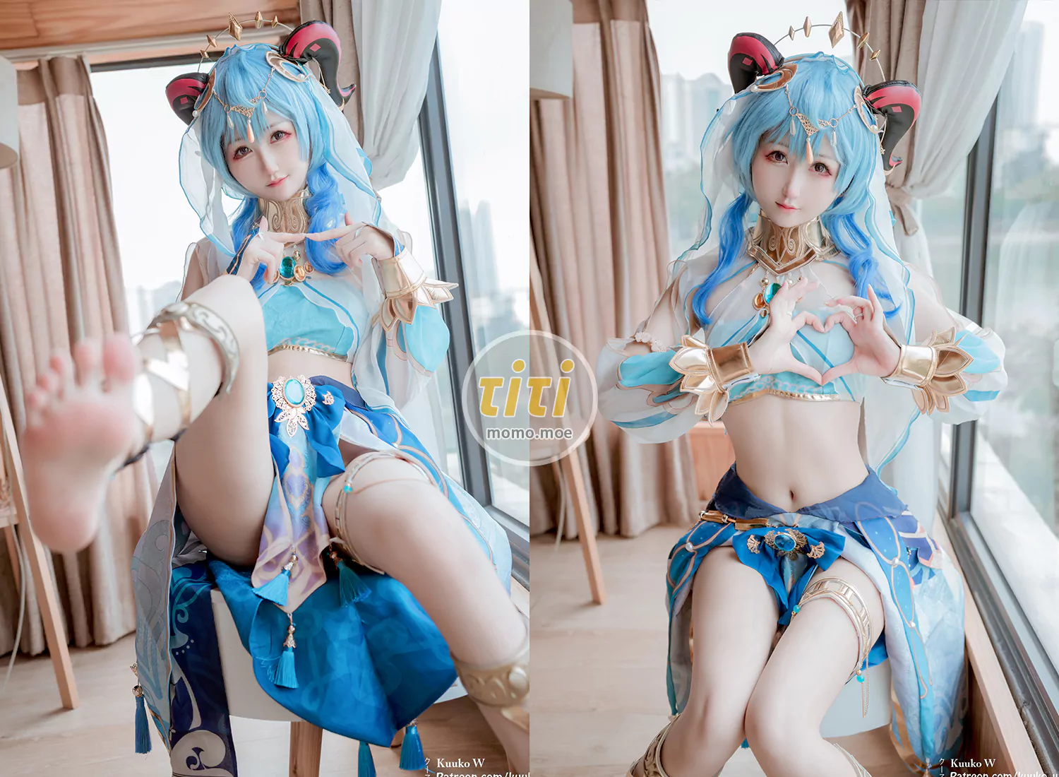 Kuuko W - NO.132 FreeSet Ganyu Nilou 2022.09 甘雨 妮露服