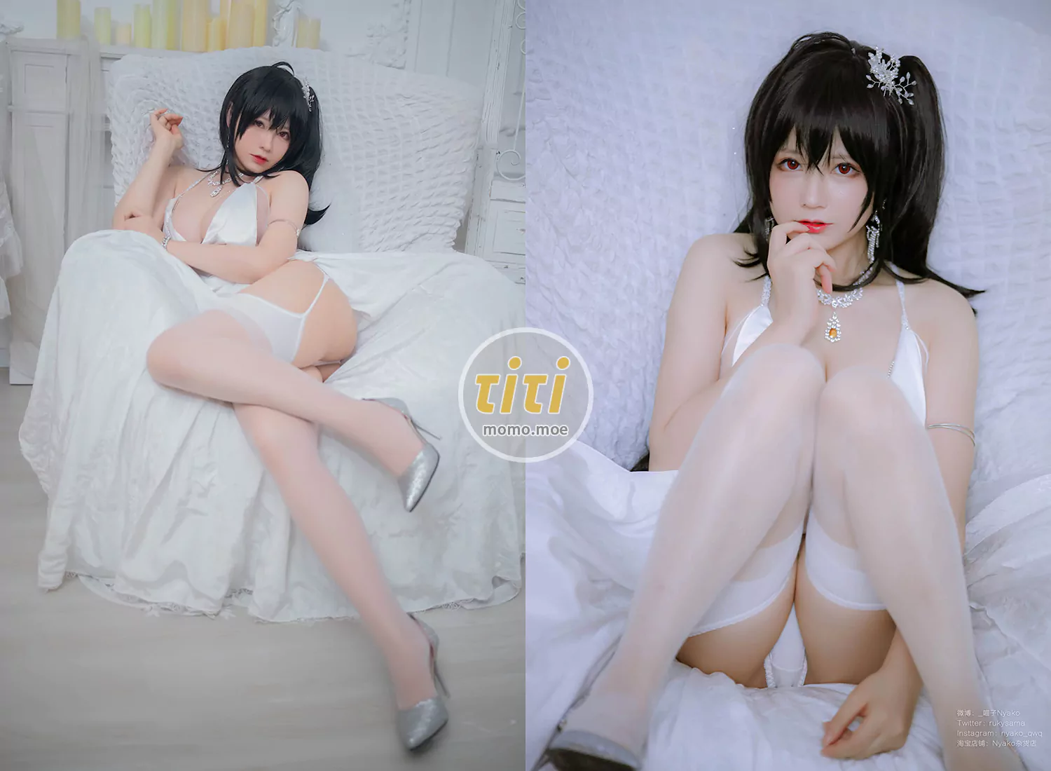 Nyako喵子 - NO.42 大凤纯白婚纱