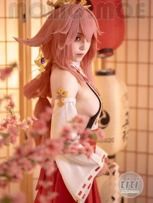 Bangni邦尼 – NO.010 原神 八重神子 [9P-53MB]-丽丝屋