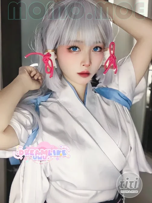 DreamlikeUwU – NO.017 Ayaka Kamisato Kendo – Genshin Impact [33P+3V-317MB]-丽丝屋