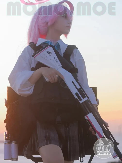 G44不会受伤 – NO.131 碧蓝档案 星野 临战 [26P-324MB]-丽丝屋