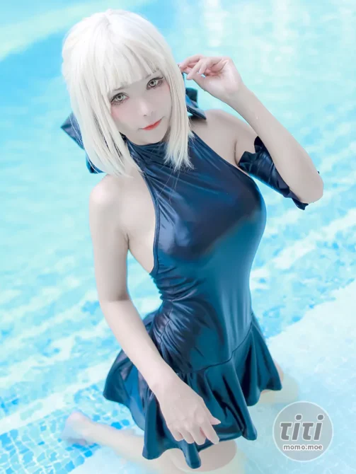 Kitkat Cosplay 9 – NO.05 Saber Alter Swim Suit [29P-42MB]-丽丝屋