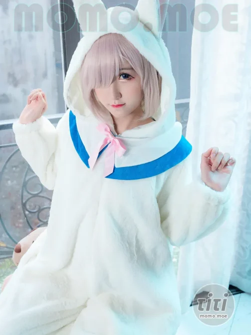 Kuuko W – NO.197 Mashu Kigurumi Pajama FGO [35P-61MB]-丽丝屋