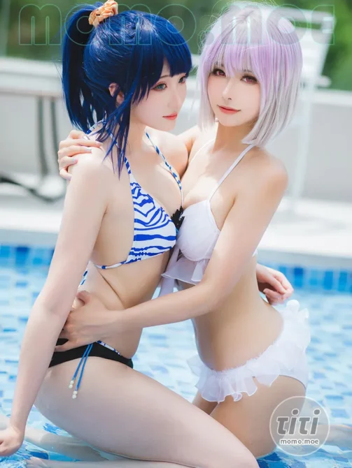 Momoko葵葵 – NO.037 &瓜希酱 宝多六花 新条茜 泳装 [85P-340M]-丽丝屋