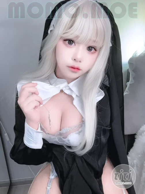 Remukira – NO.011 nun in white stockings [32P+3V-482MB]-丽丝屋