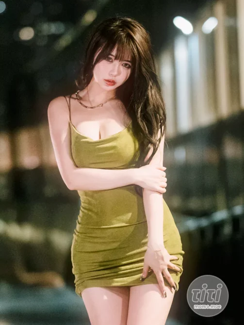 Tina很妖孽呀 – NO.07 绿色连衣裙 [35P-208MB]-丽丝屋