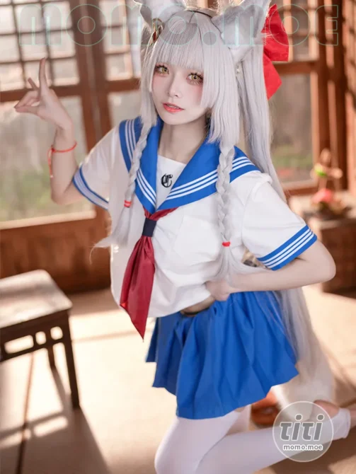 九柒喵 – NO.020 碧蓝航线 朝凪 JK [37P-187MB]-丽丝屋