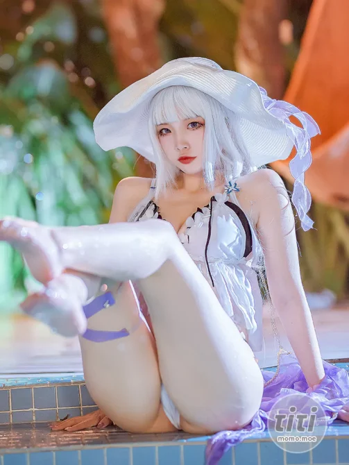 二佐Nisa – NO.135 碧蓝光辉泳装[39P-289MB]-丽丝屋