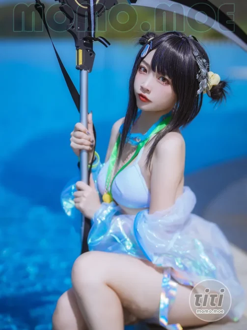 二佐Nisa – NO.157 泰拉夏日纪事 方舟羽毛笔泳装 [25P-348MB]-丽丝屋