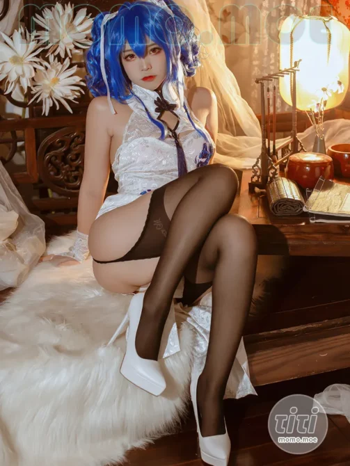 二佐Nisa – NO.193 碧蓝航线 圣路易斯旗袍 [29P-255M]-丽丝屋