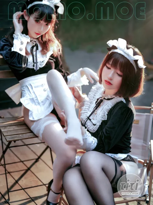 半半子 – NO.071 &面饼仙儿 – 【BANBANKOxMianZelizer】メイド姉妹 [74P-364MB]-丽丝屋