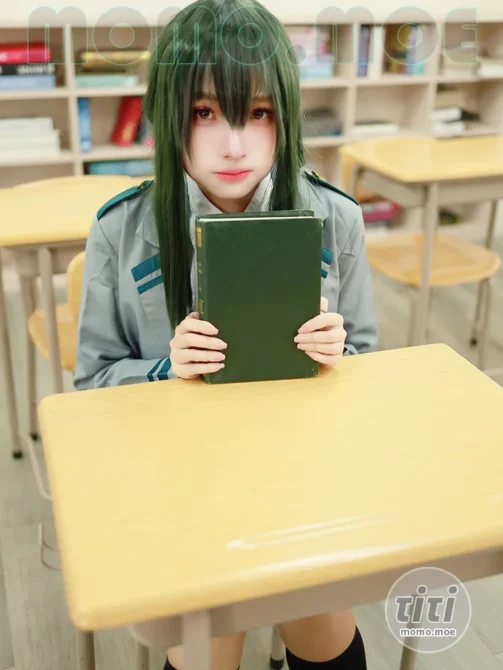 慕慕Momo – NO.016 蛙吹梅雨 學生服 Asui Tsuyu [27P-356MB]-丽丝屋