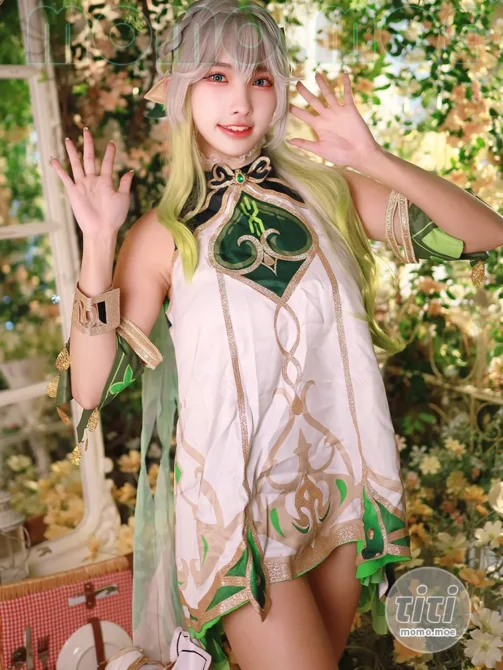 慕慕Momo – NO.036 原神 – 納西妲? [53P+1V-2.31GB]-丽丝屋