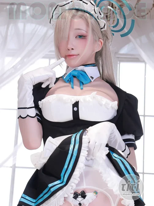 水淼Aqua – NO.167 碧蓝档案一之濑明日奈女仆 [155P-186MB]-丽丝屋