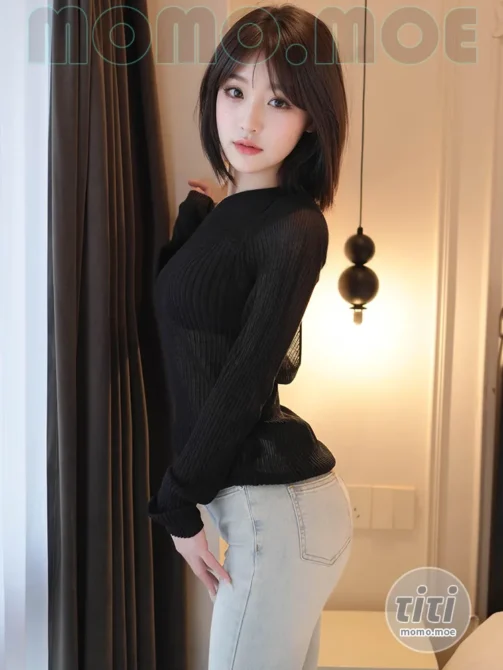 汁汁 – NO.001 牛仔裤下的虾线黑丝 [78P-202MB]-丽丝屋