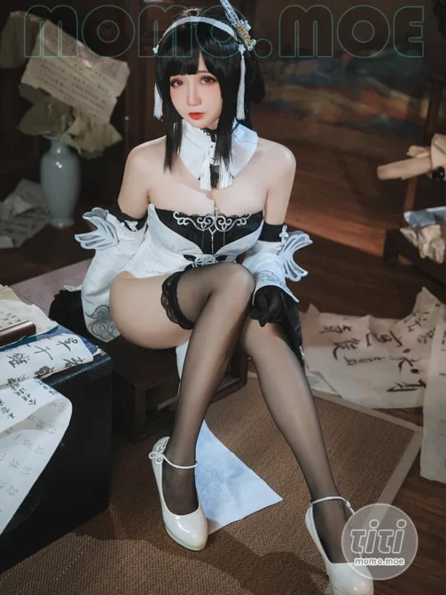 焖焖碳 – NO.027 碧蓝航线 鎮海 白黑礼服 [23P-182M]-丽丝屋