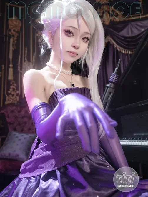 矢量鱼 – NO.020 蔚蓝档案 空崎日奈连衣裙 [34P-259M]-丽丝屋