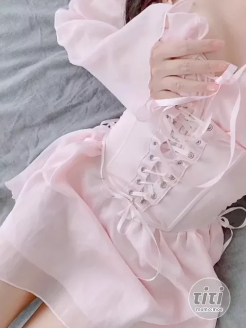 芋圆 – NO.009 粉色少女裙 [1V-1.36GB]-丽丝屋