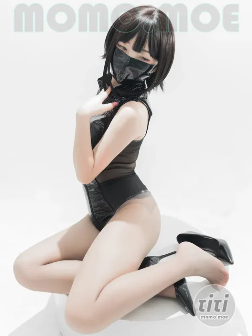 花铃 – NO.049 灰丝皮衣 [73P-190MB]-丽丝屋