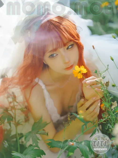 蠢沫沫 – NO.357 花丛婚纱 [67P-517M]-丽丝屋