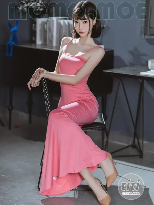 许岚LAN – NO.032 粉色长裙 [40P-179M]-丽丝屋