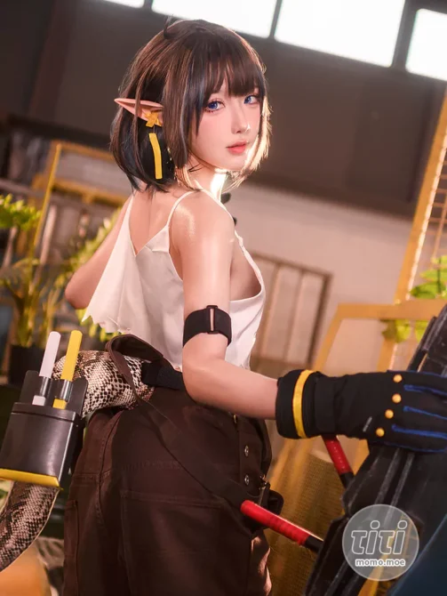 阿包也是兔娘 – NO.051 6月舰长 明日方舟 森蚺 [33P+507MB]-丽丝屋