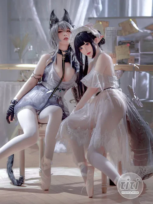 面饼仙儿 – NO.119 面饼仙儿&半半子 -Arknights 黑x森蚺バレエ[56P-35M]-丽丝屋