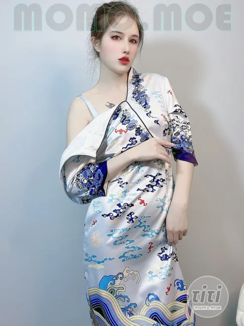 鹿八岁 – NO.088 海航中式旗袍空姐 [28P+1V-1.35G]-丽丝屋