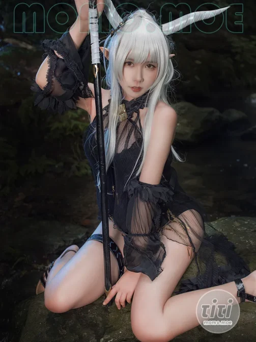 麻花麻花酱 – NO.100 明日方舟 闪灵泳装 [20P-255M]-丽丝屋