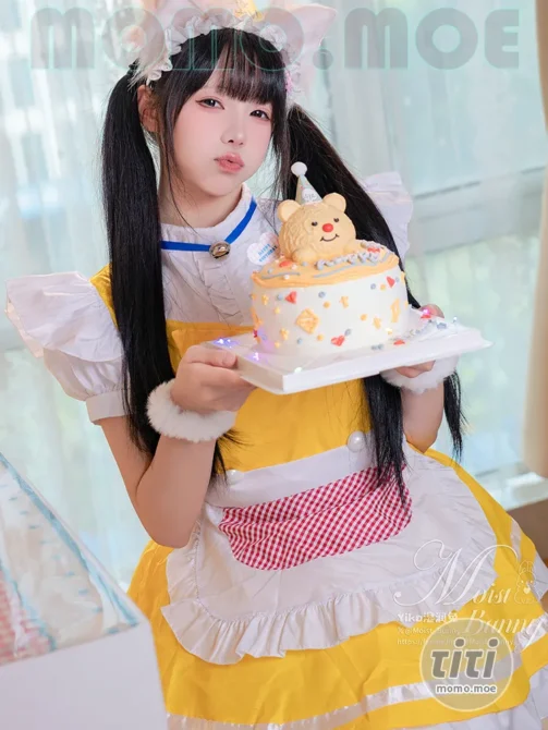 黏黏团子兔 – NO.185 (咬一口兔娘) 24年12月诞生日限定 兔子味蛋糕 [114P+3V-2.95G]-丽丝屋