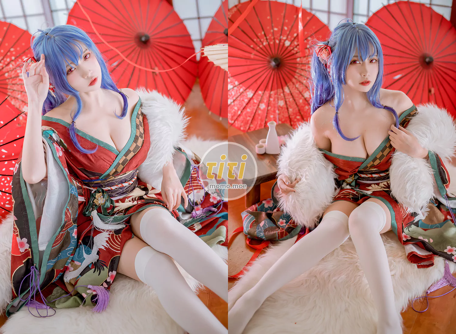 二佐Nisa - NO.139 碧蓝圣路易斯和服