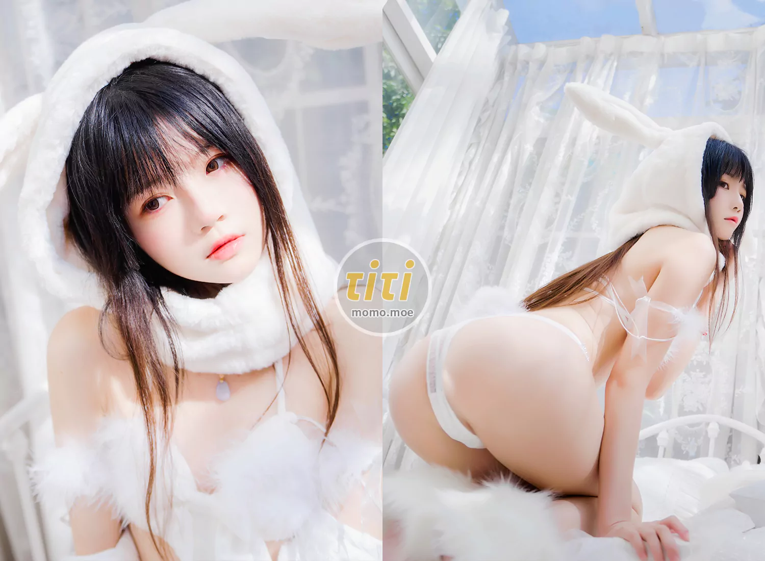 桜桃喵 - NO.141 小白兔01